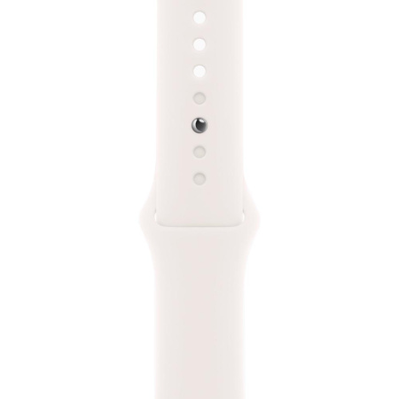 Apple Watch Series 11 46mm Aluminum Rose Gold Case Light Blush Sport Band M/L